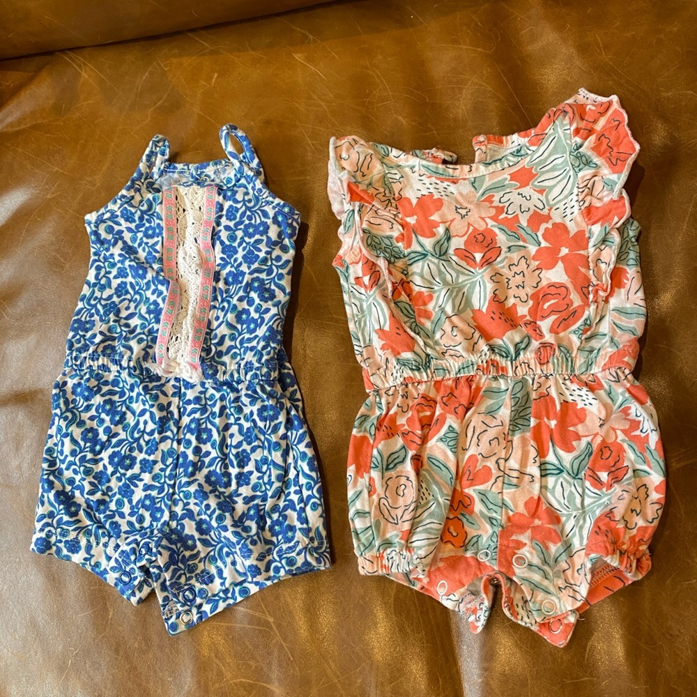 Baby girl rompers 3 months